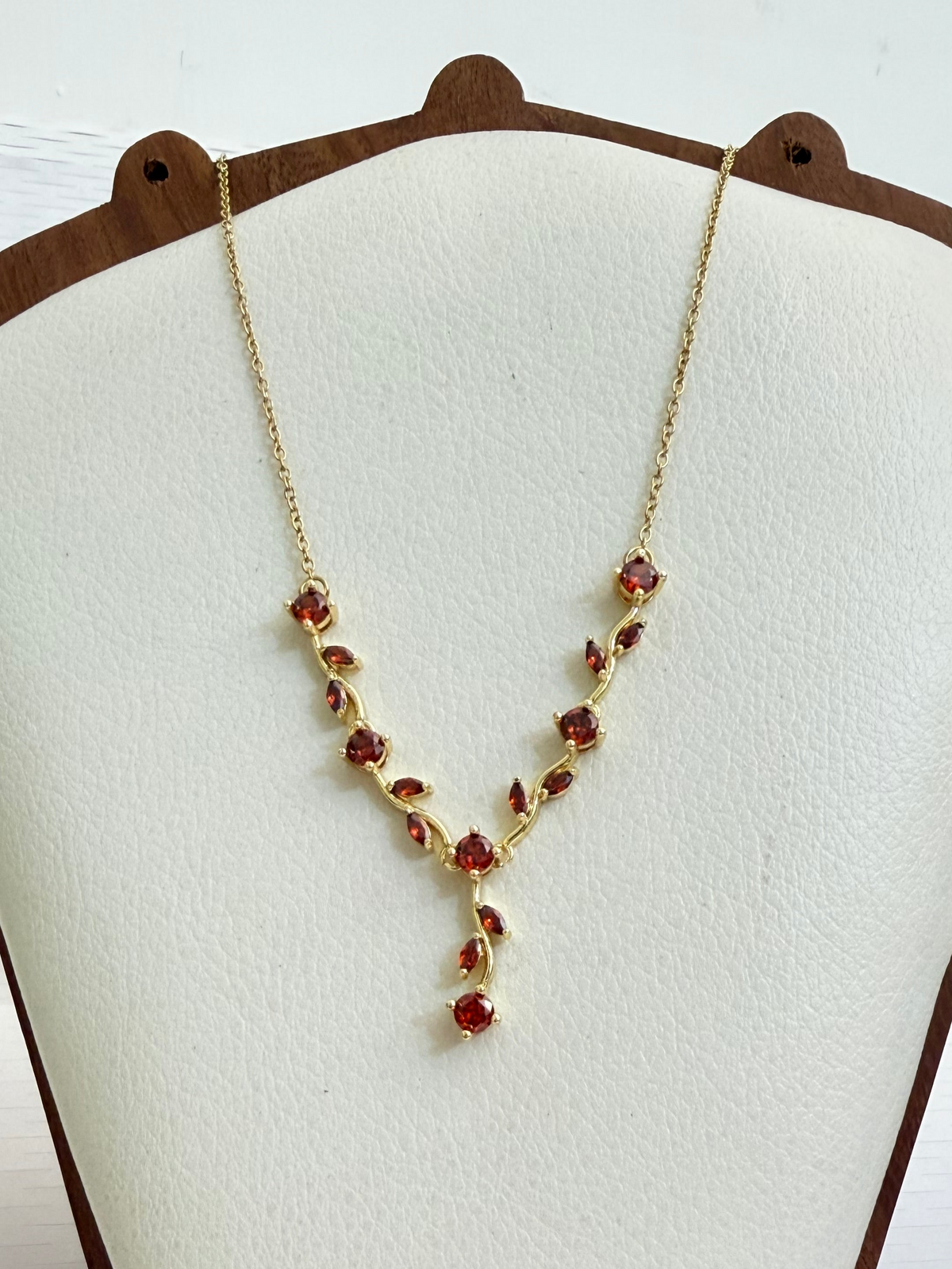 Red Whimsical Fairy Necklace