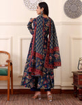 Aastha Suit Printed Anarkali Dress Kurti Pant Set 3 PCS - 3XL - VELZARA