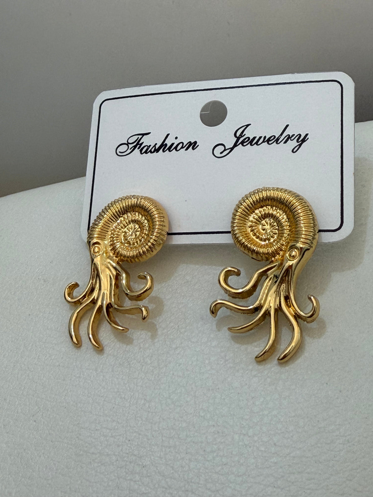 Octopus Statement Stud Earrings