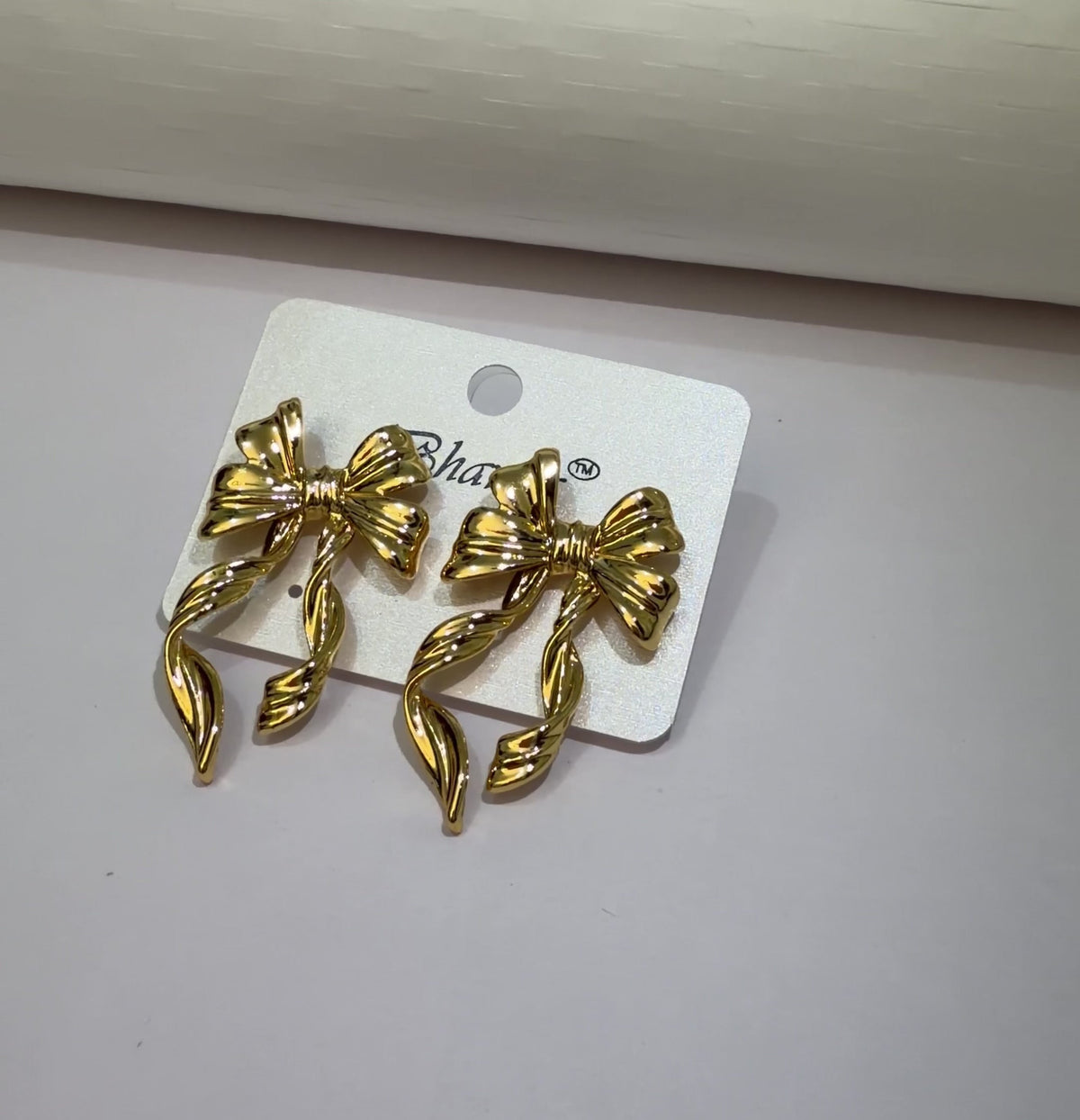 Gilded Ballet Bows Earrings - view 2