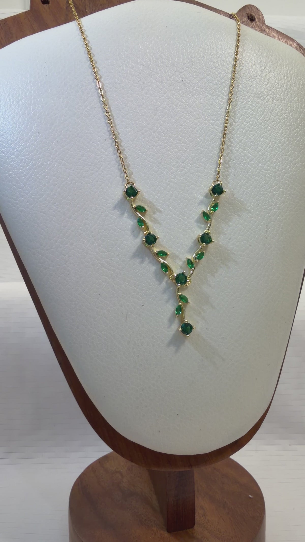 Green Whimsical Fairy Necklace - view 2