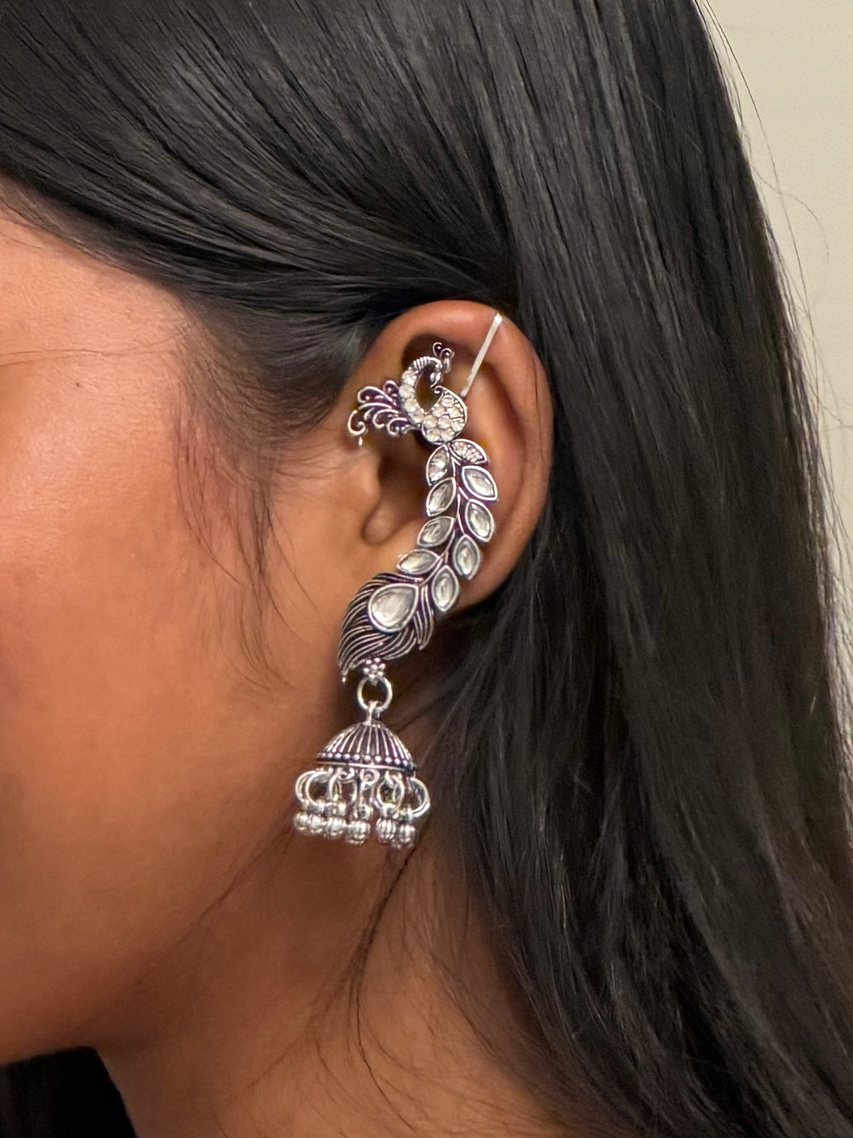 Oxidised Ear Cuffs - view 2