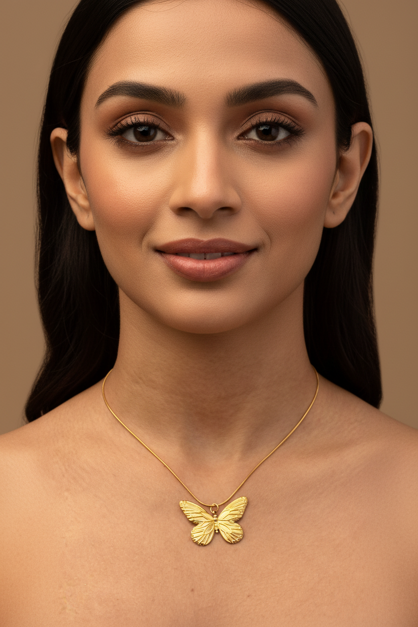 Golden Butterfly Necklace