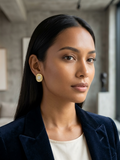 Oval Button Studs