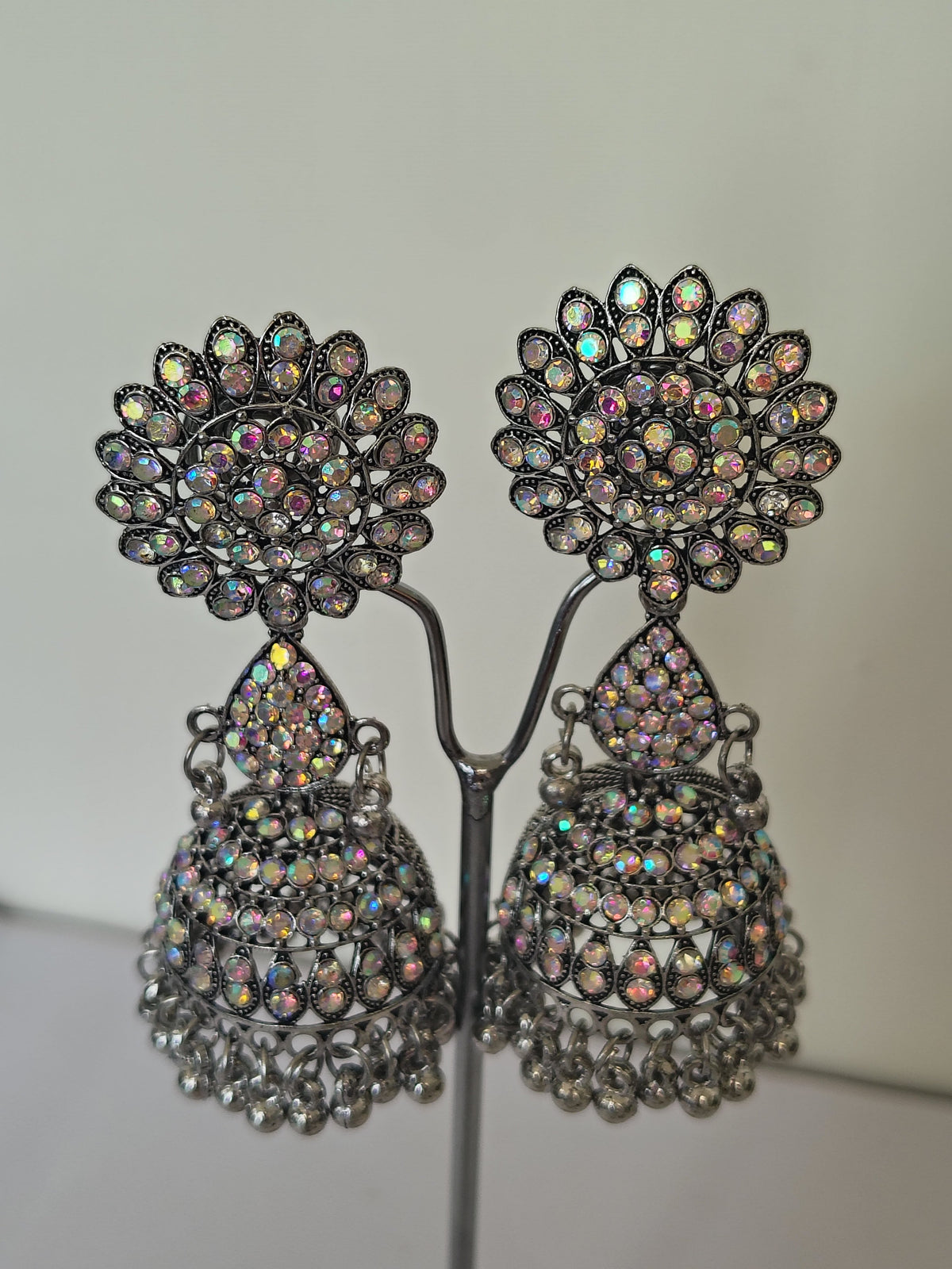 Silver & Multicolour Earrings - view 2