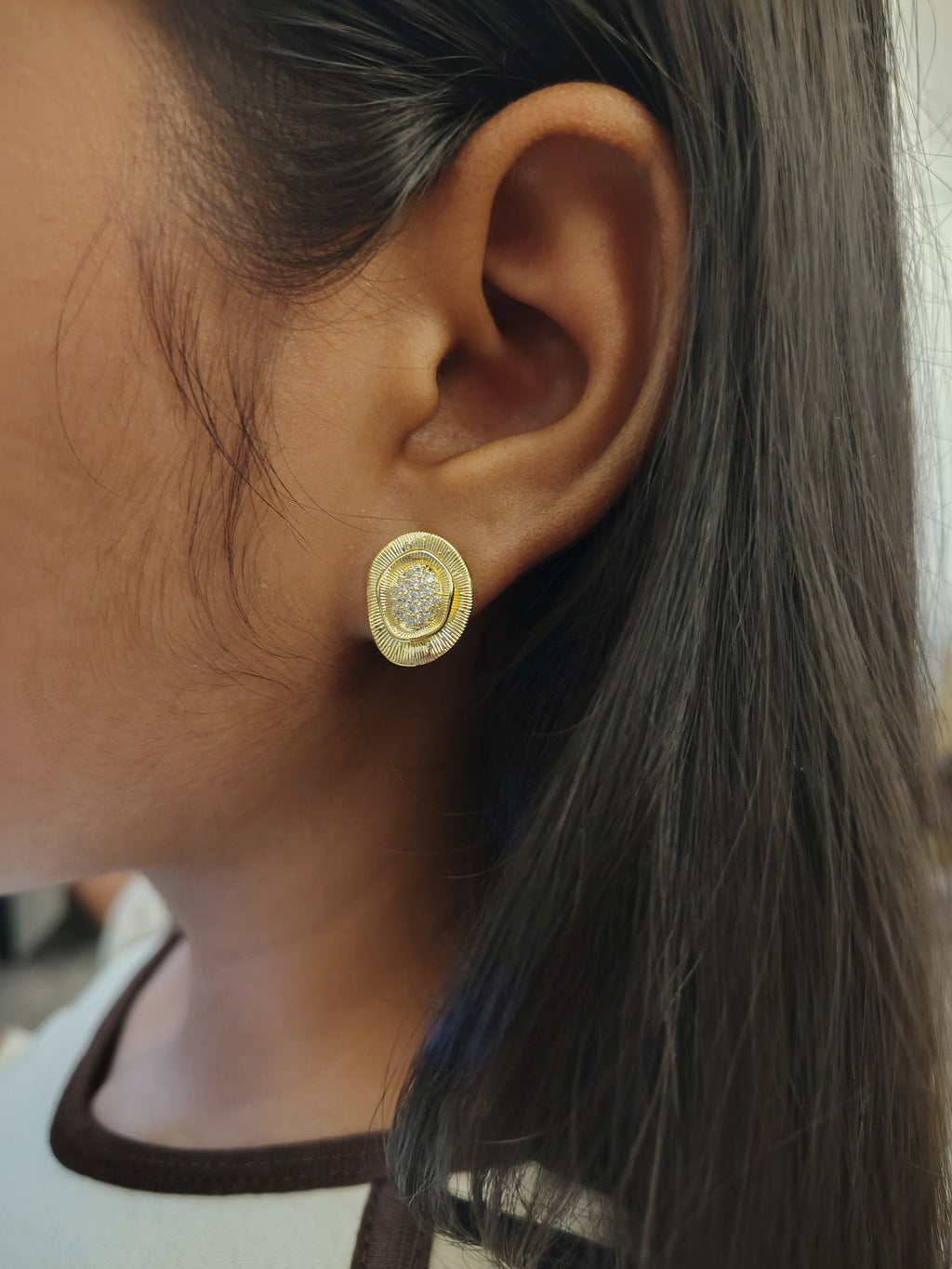 Oval Button Studs - view 2