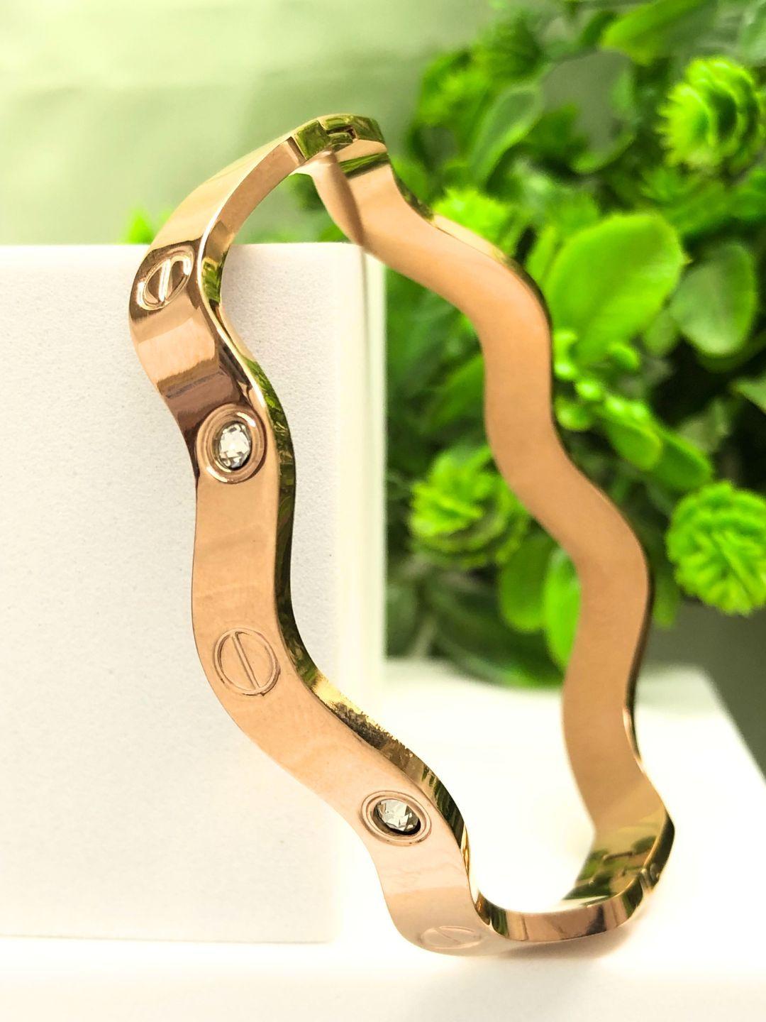 Wave Rose-Gold Bracelet - view 2