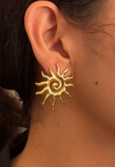 Sunbeam Textured Earrings - view 2