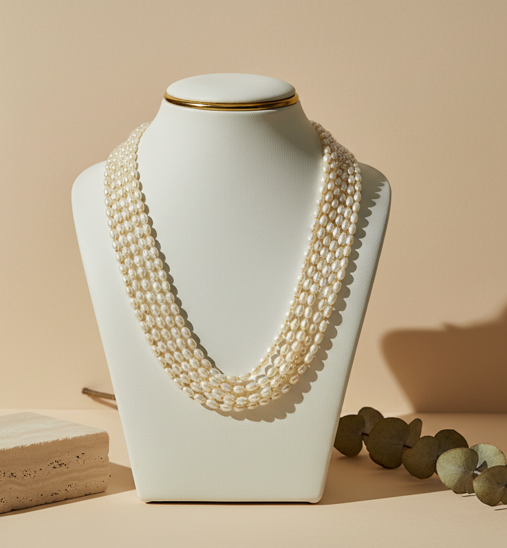 Multi-Strand Seed Pearl Mala - view 2