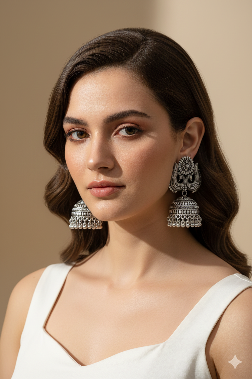Silver Earrings DB00284 - view 2