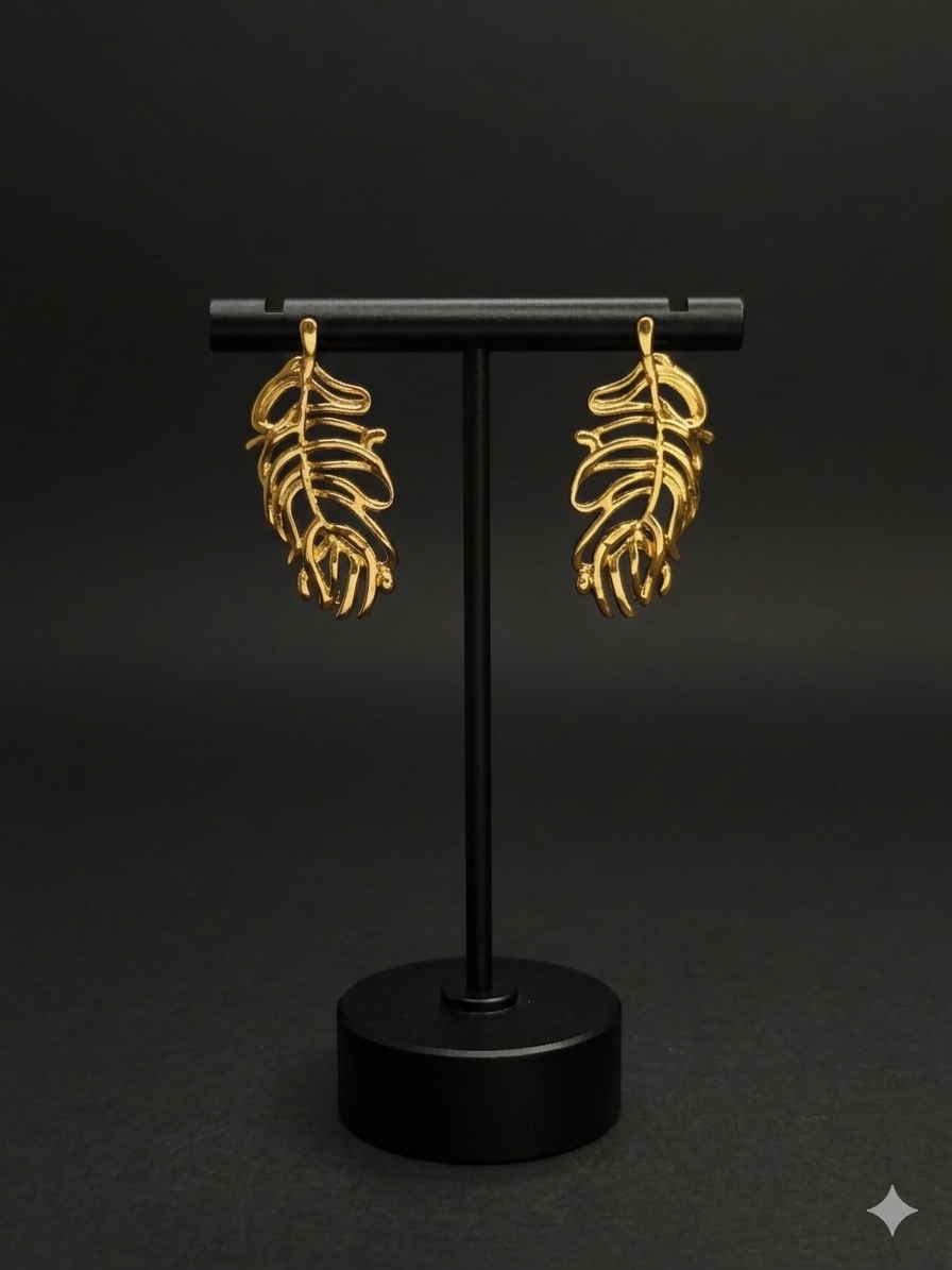 Golden Leaf Shade Earrings