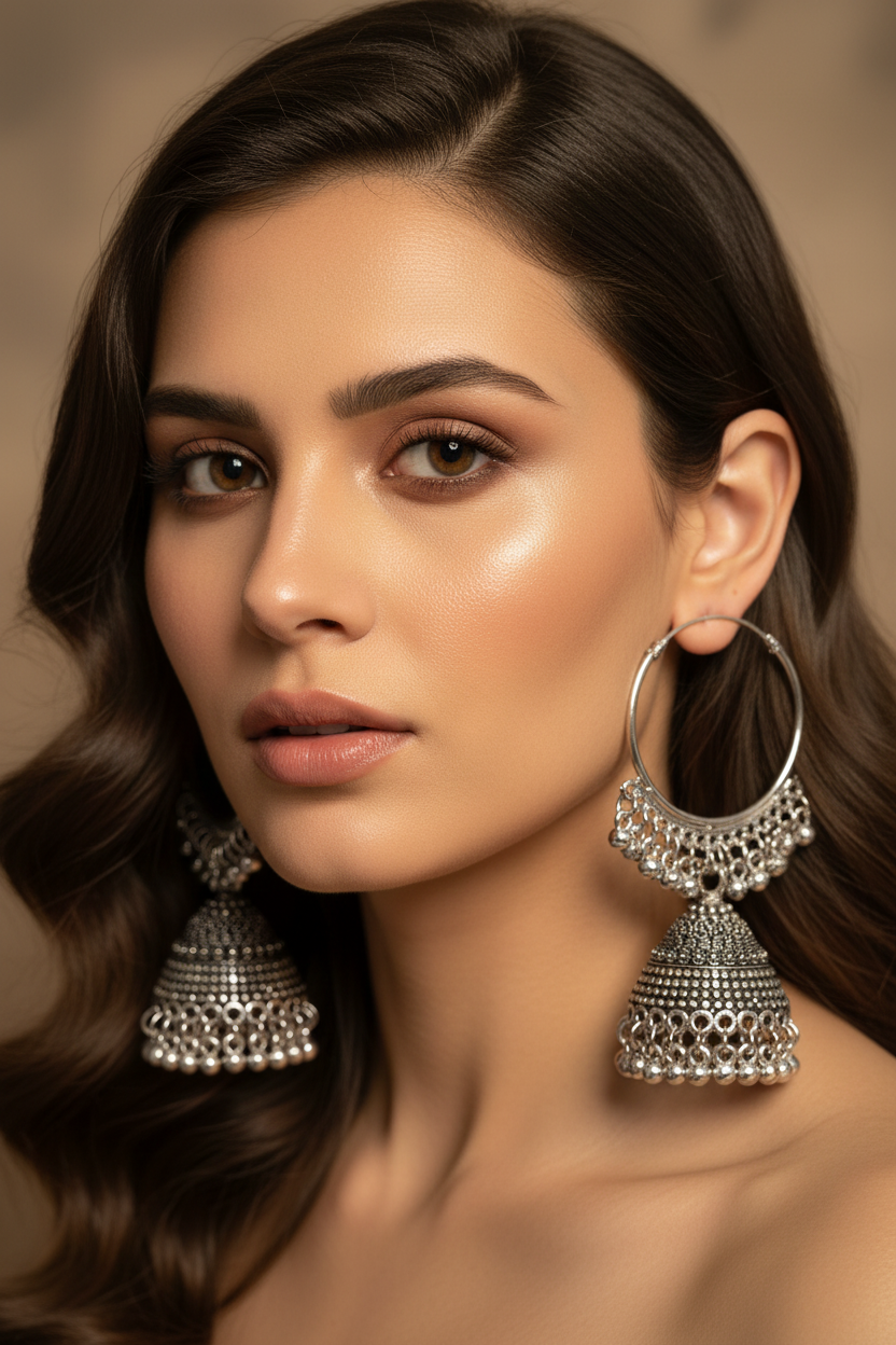 Silver Earrings DB00283 - view 2