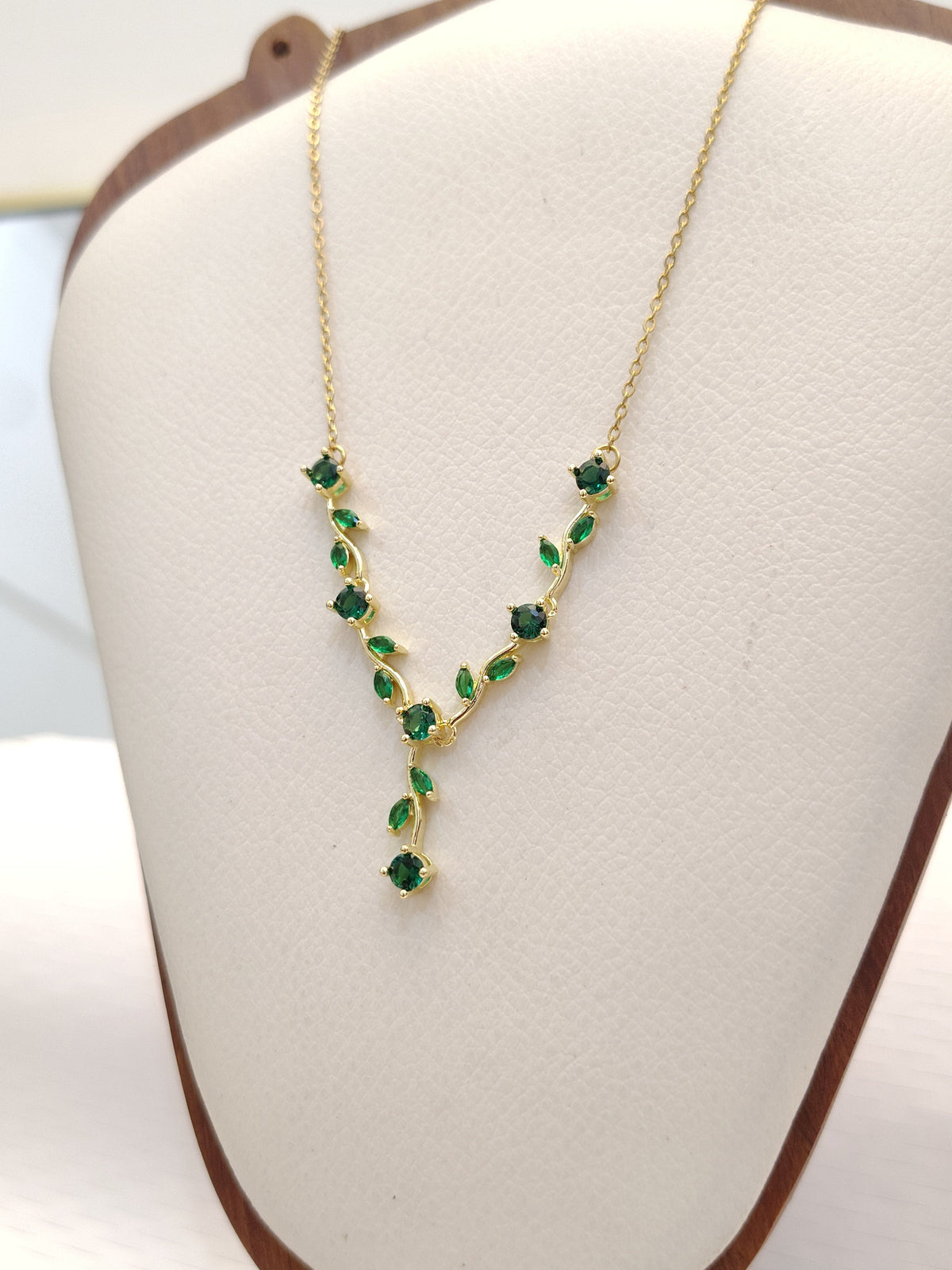 Green Whimsical Fairy Necklace