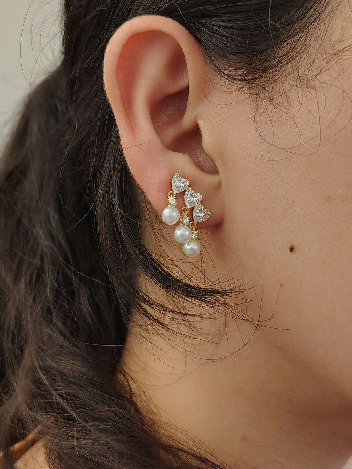 Sweetheart Trio Earrings - view 2